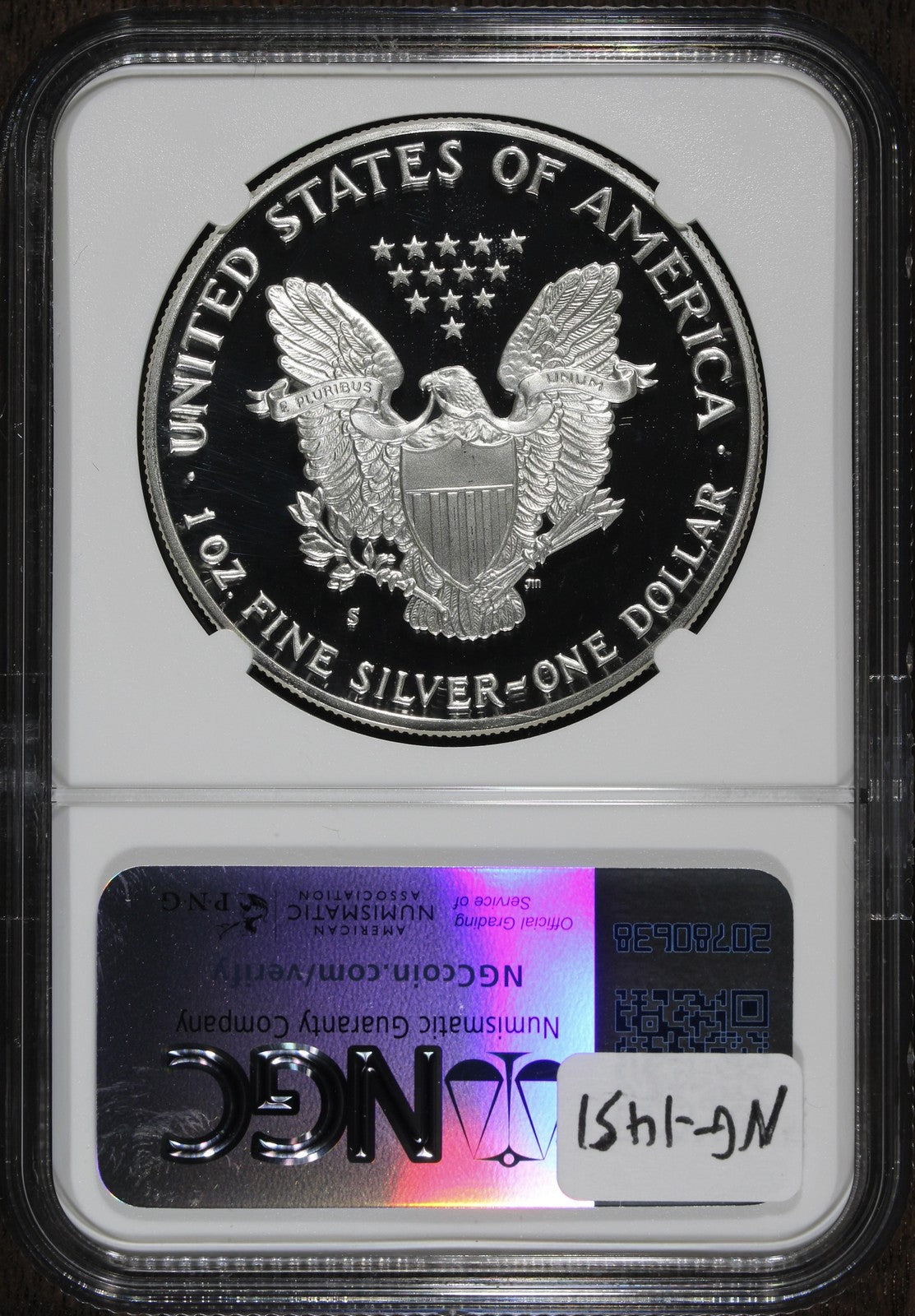 1991-S (PF70 Ultra Cameo) 1 oz Proof American Silver Eagle $1 NGC