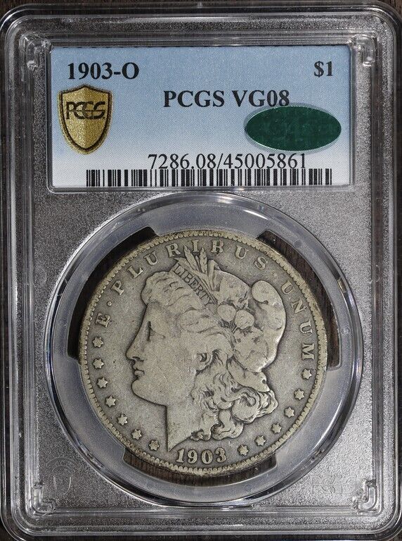 1903-O (VG08 CAC) Morgan Silver Dollar $1 PCGS - RARE LOWBALL