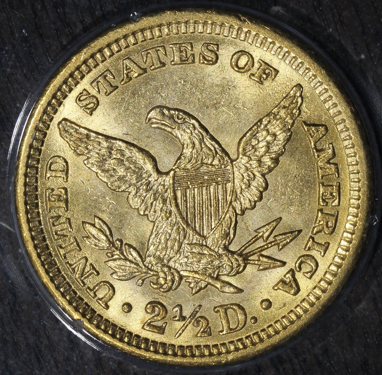 1904 (AU58 CAC) Liberty Head Gold Quarter Eagle $2.50 PCGS Rattler