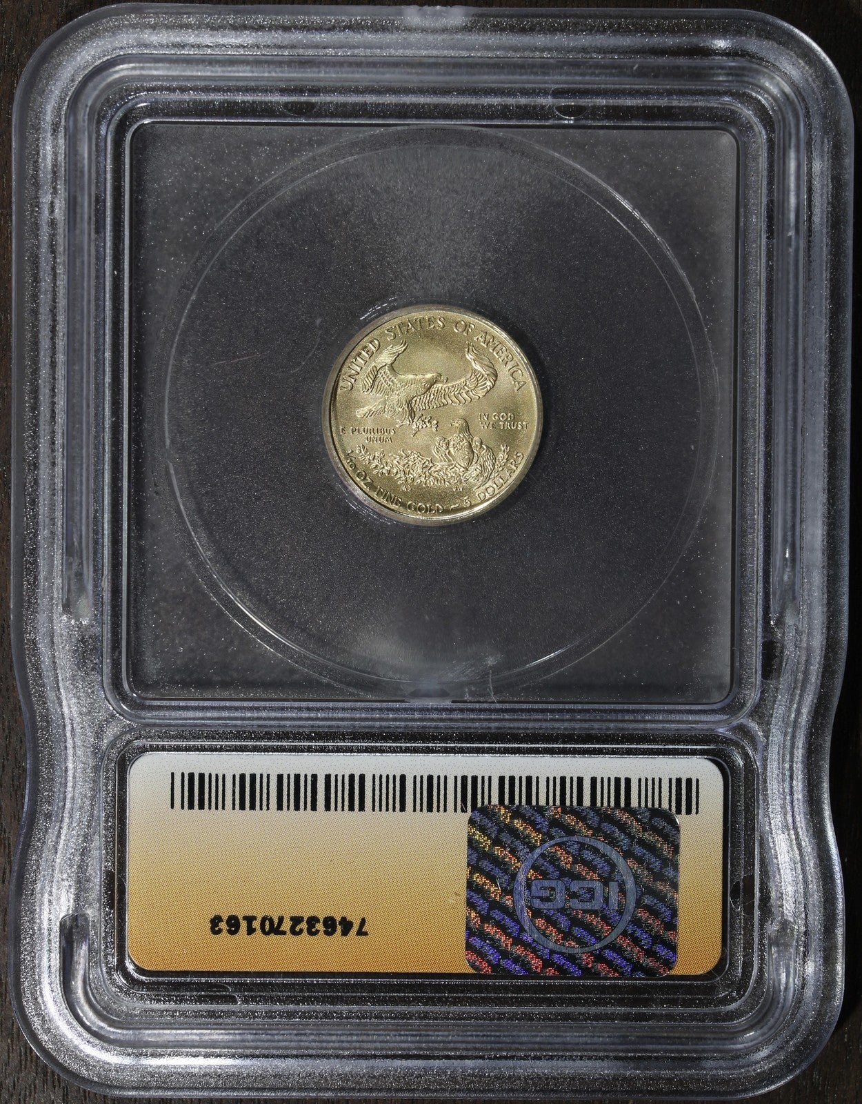 2015 (MS70) 1/10 oz Gold Eagle $5 ICG - FDOI