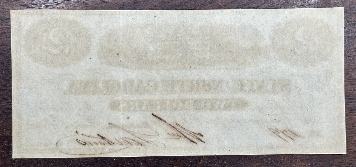 1863 The State of North Carolina 2 Dollar Obsolete Bank Note - Two Dollars