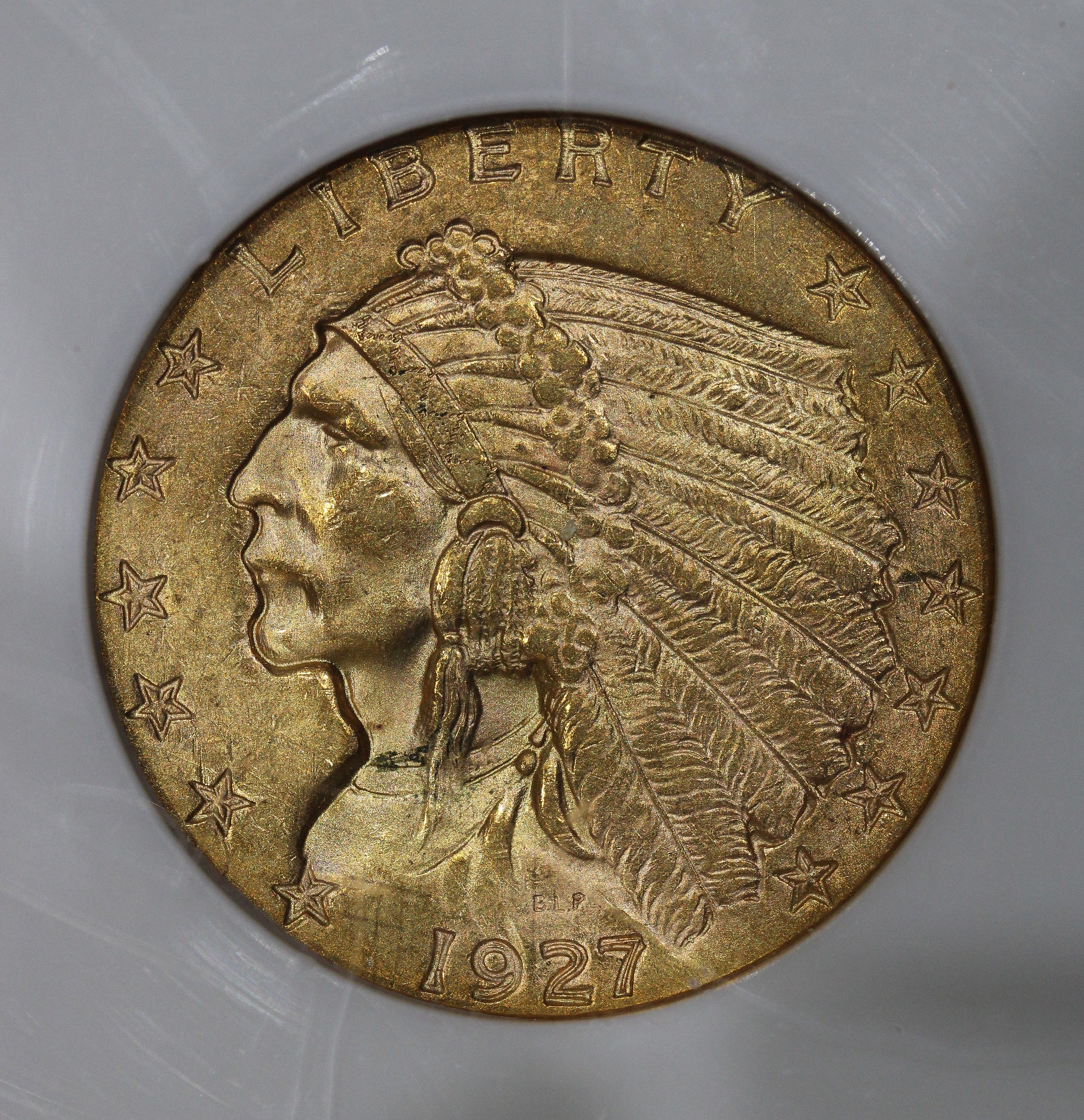 1927 (MS62 CAC) $2.50 Indian Head Gold Quarter Eagle $2.5 NGC