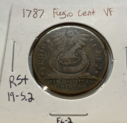 1787 Fugio Chain Cent VF - Very Fine - 19 S.2