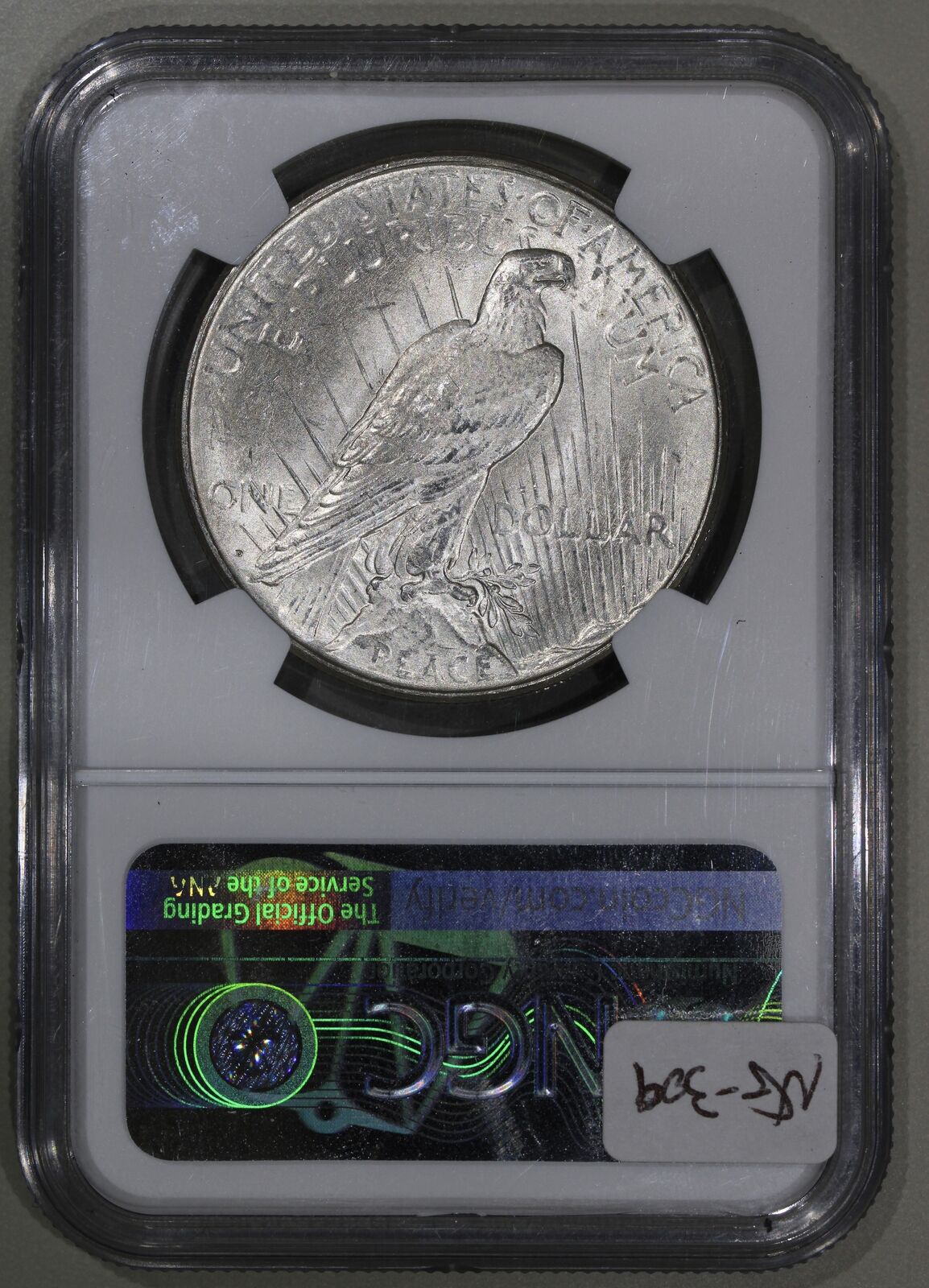 1923-D (MS62) Peace Silver Dollar $1 NGC Graded Coin