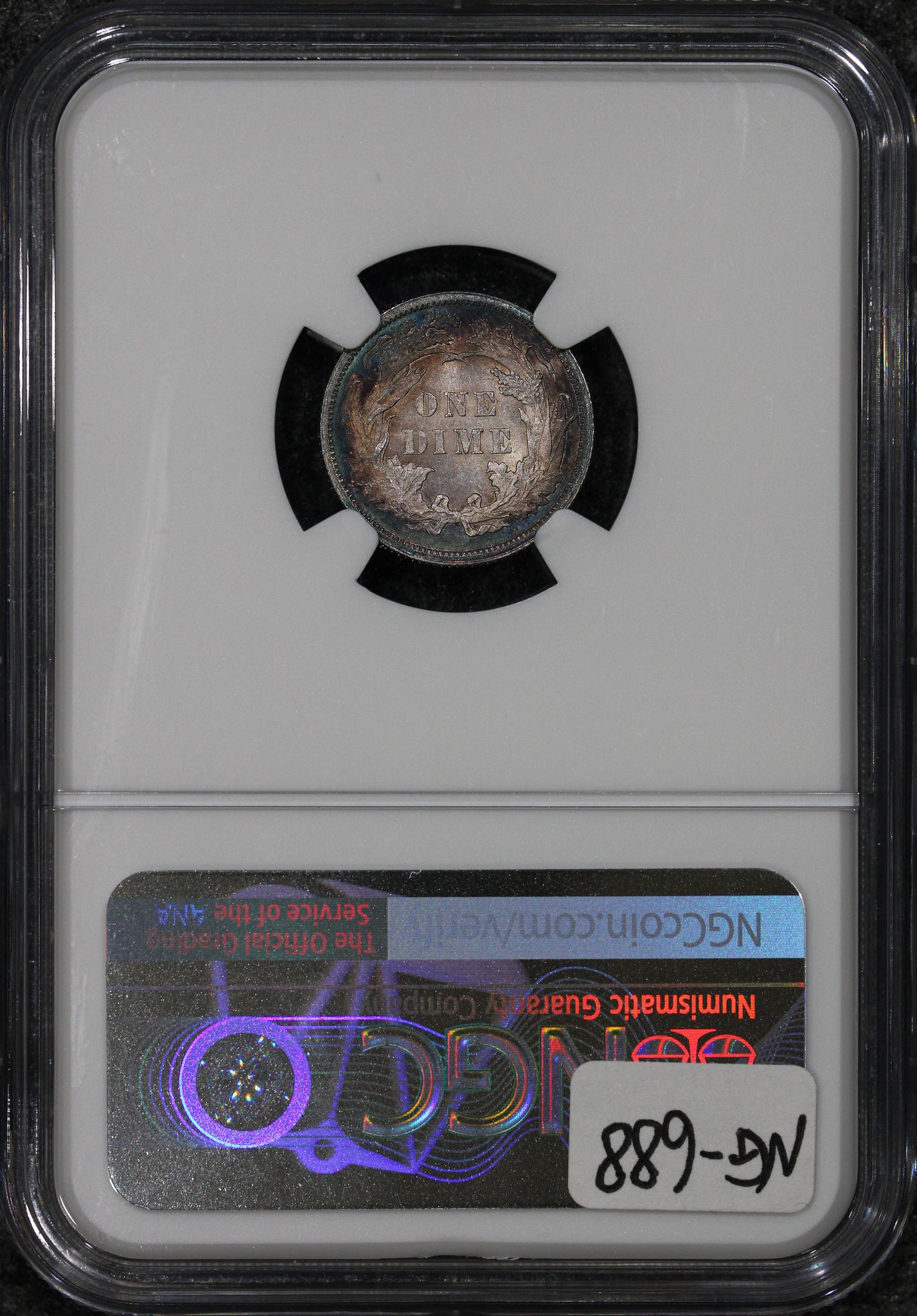 1880 (MS65) Seated Liberty Dime 10c NGC