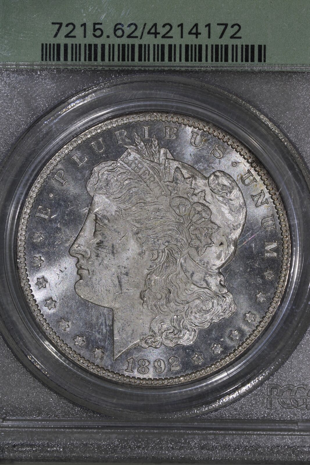 1892-CC (MS62 PL) Morgan Silver Dollar $1 Prooflike PCGS OGH