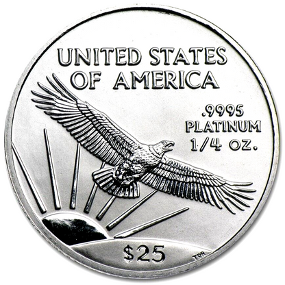 2002 American Platinum Eagle (1/4 oz) $25 - BU