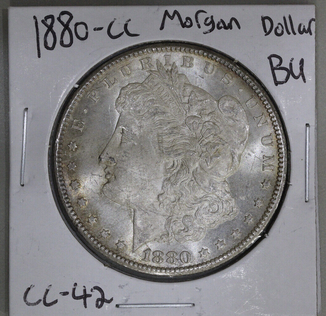 1880-CC (BU/UNC) Morgan Silver Dollar - 1880 CC $1 Brilliant Uncirculated