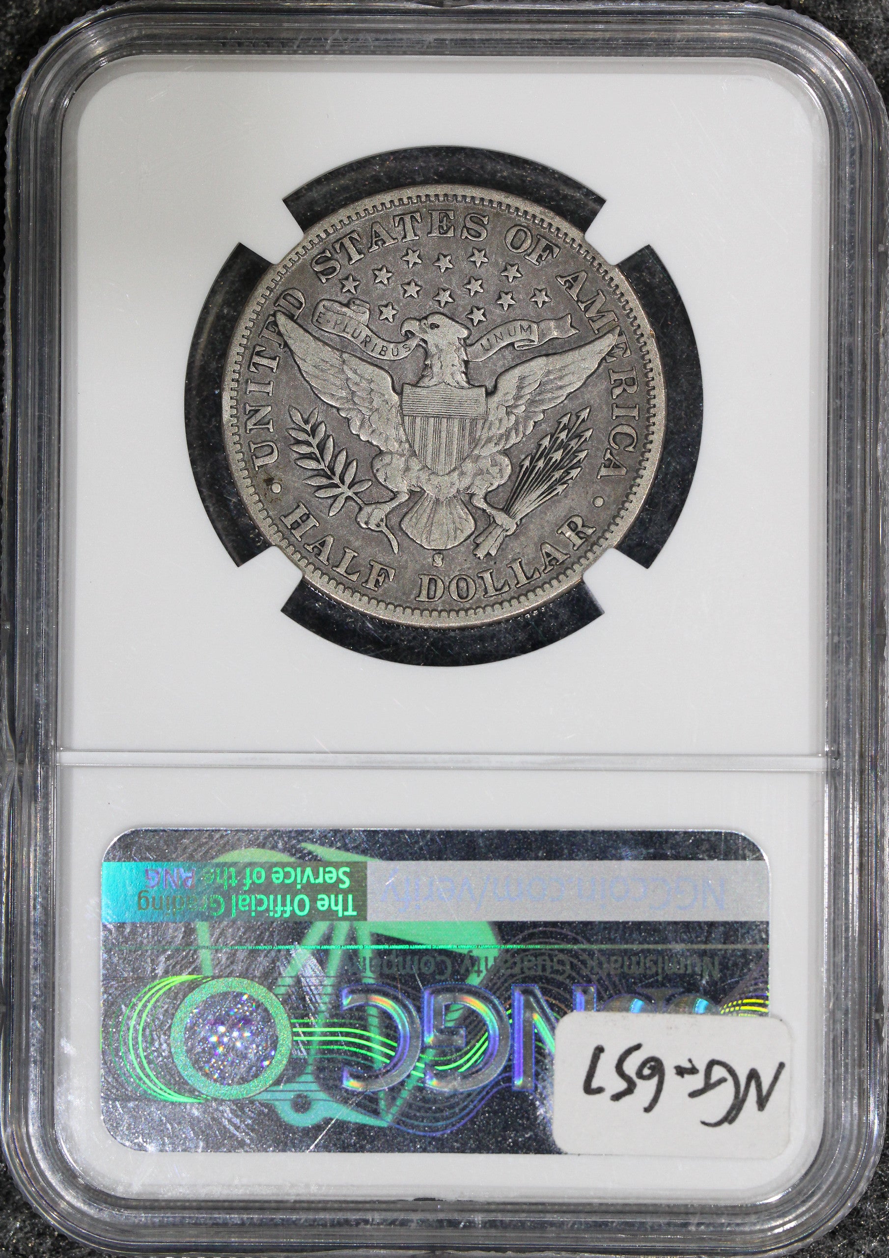 1893-S (VF35) Barber Half Dollar 50c NGC