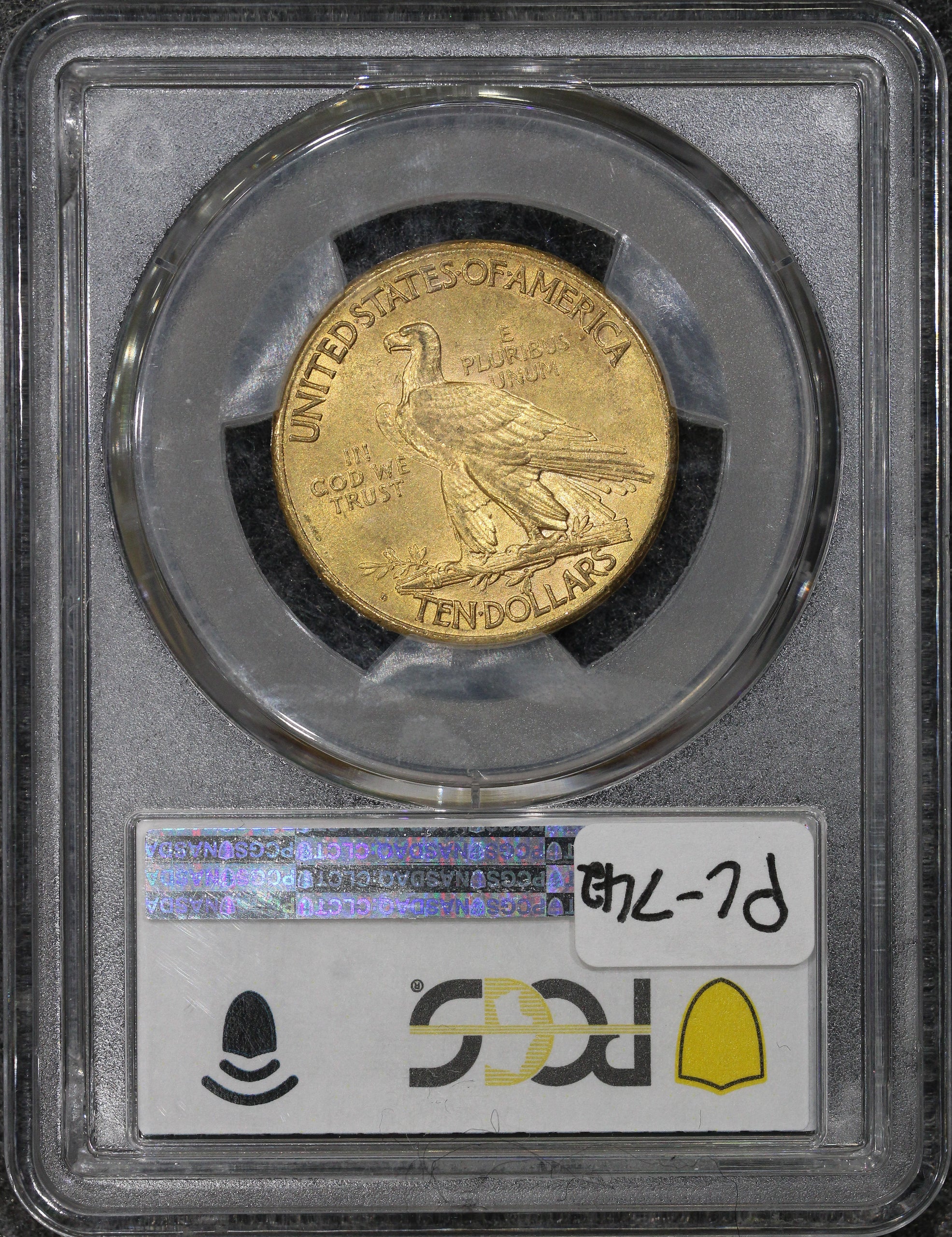 1911-D (AU58 CAC) $10 Indian Gold Eagle PCGS - CAC & KEY DATE