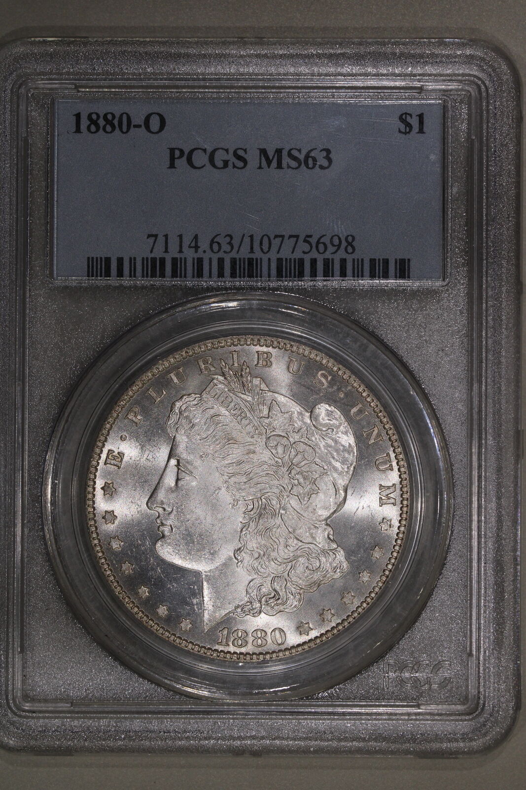 1880-O (MS63) Morgan Silver Dollar $1 PCGS Graded Coin