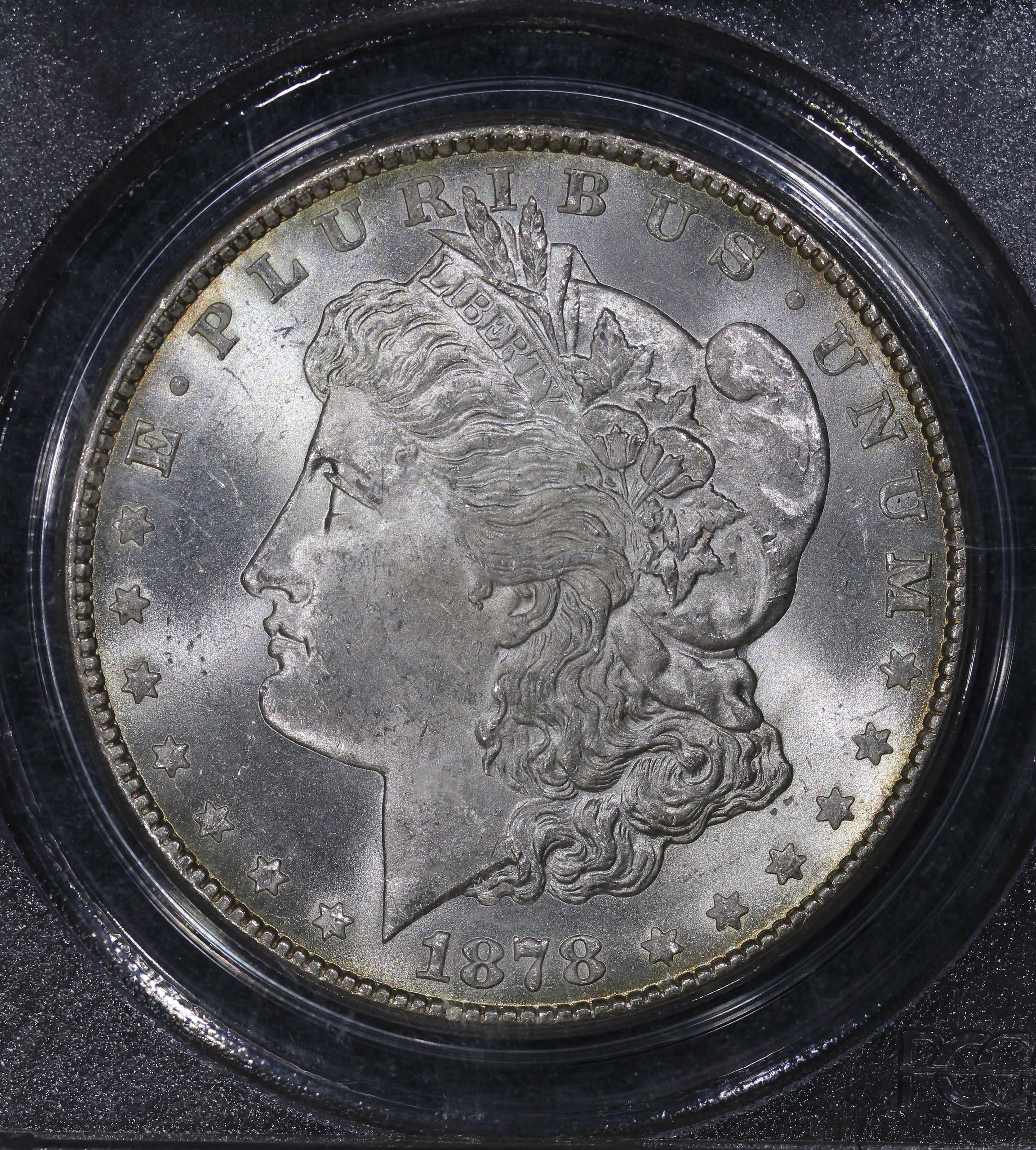 1878-CC (MS63 CAC) $1 Morgan Silver Dollar Old Green Holder PCGS OGH