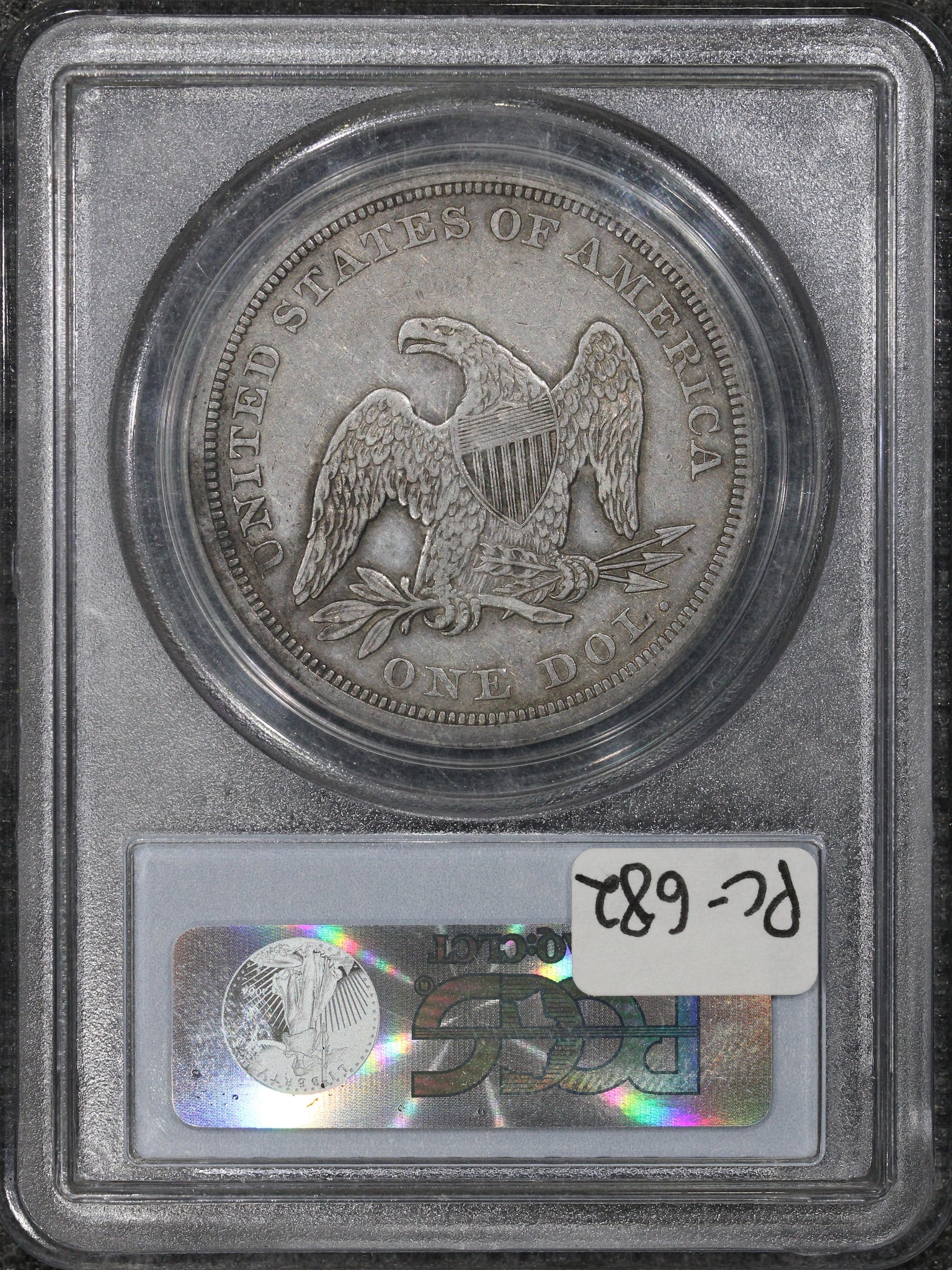 1842 (XF45 CAC) $1 Seated Liberty Silver Dollar PCGS