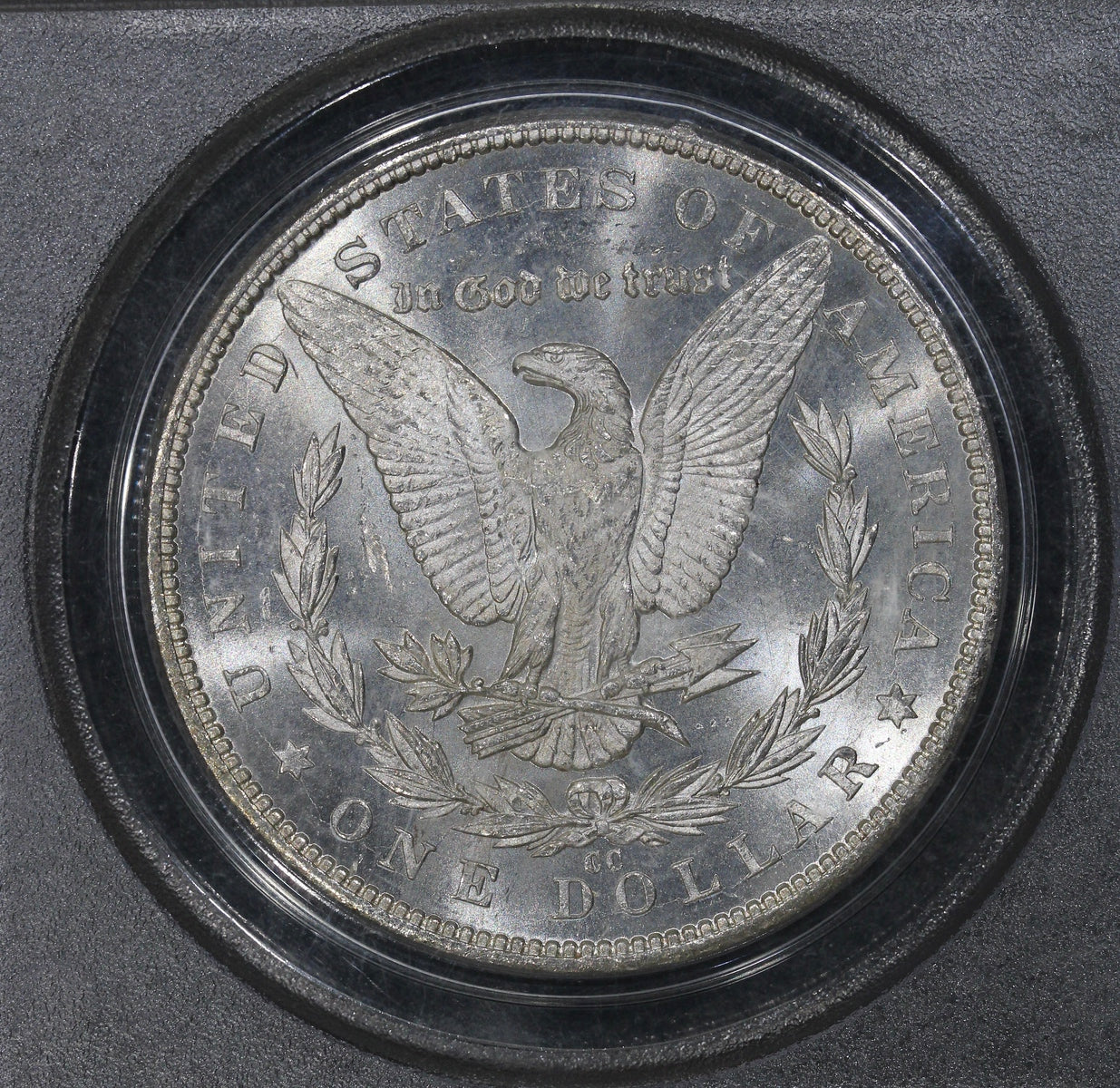 1884-CC (MS64) $1 Morgan Silver Dollar OGH PCGS