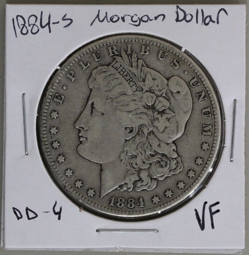 1884-S (VF) Morgan Silver Dollar $1 1884 S Very Fine