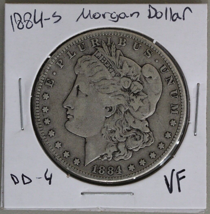 1884-S (VF) Morgan Silver Dollar $1 1884 S Very Fine