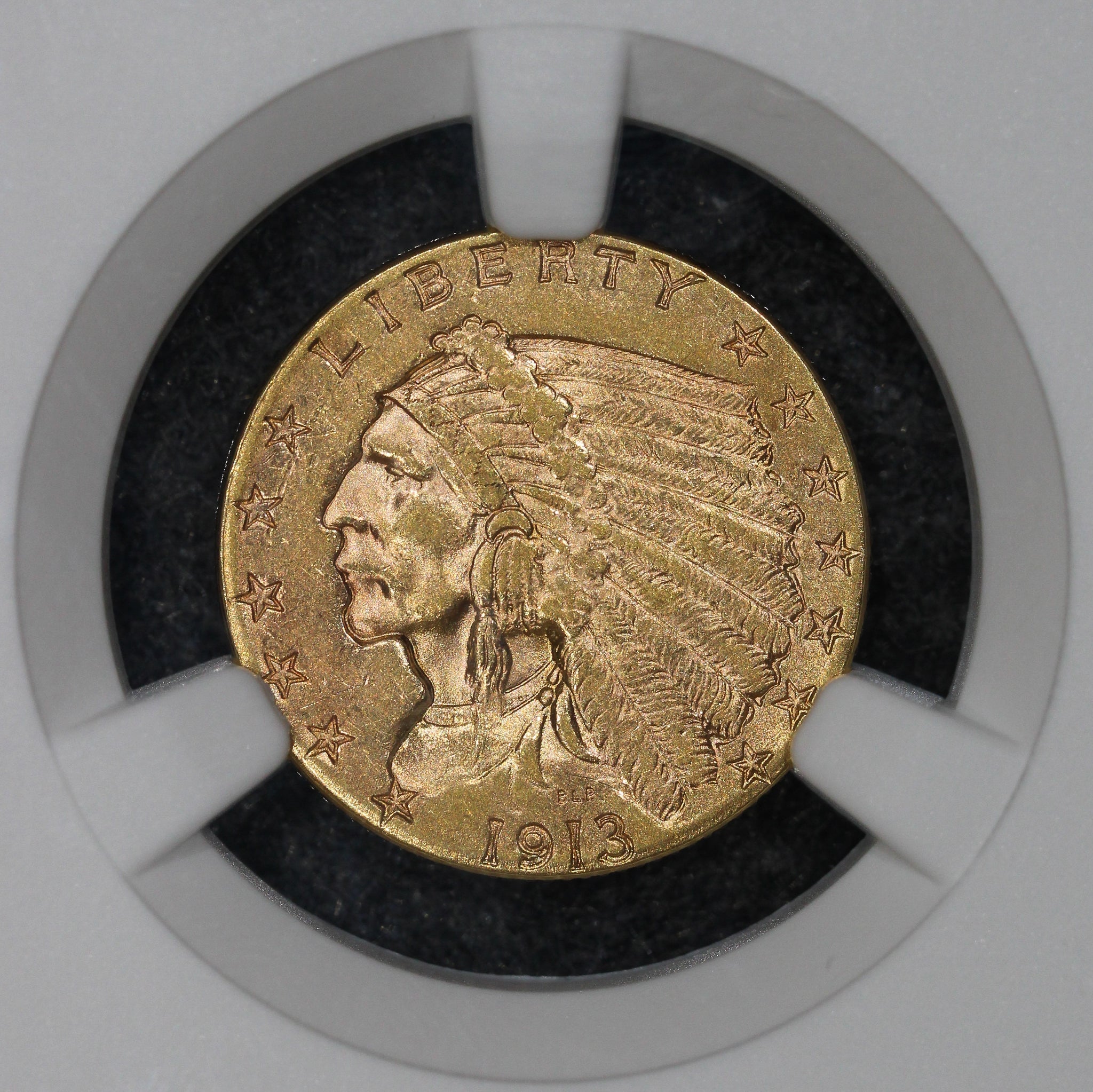 1913 (MS61) $2.50 Indian Head Gold Quarter Eagle $2.5 NGC