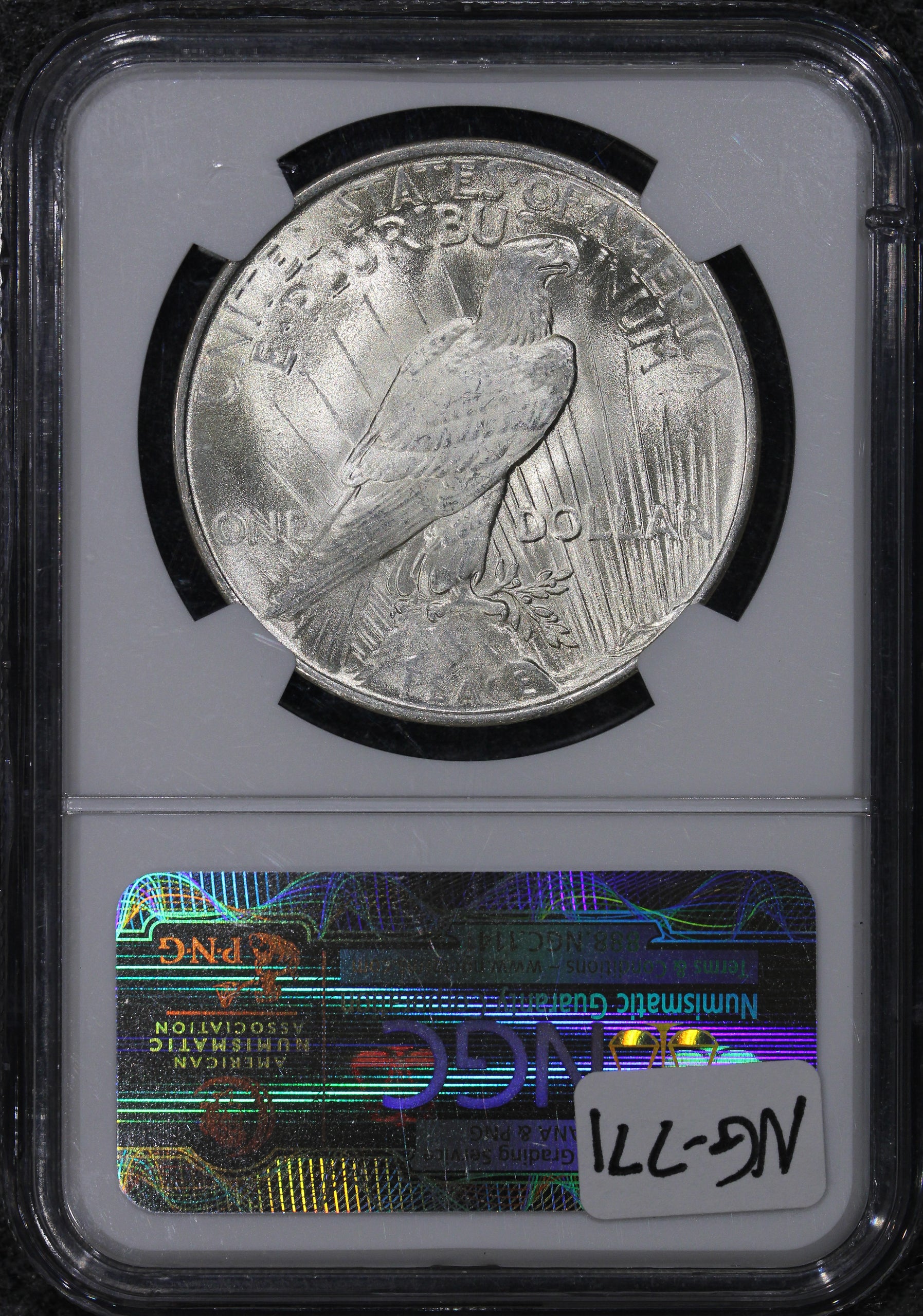 1923 (MS66+ CAC) $1 Peace Silver Dollar (66 Plus) NGC