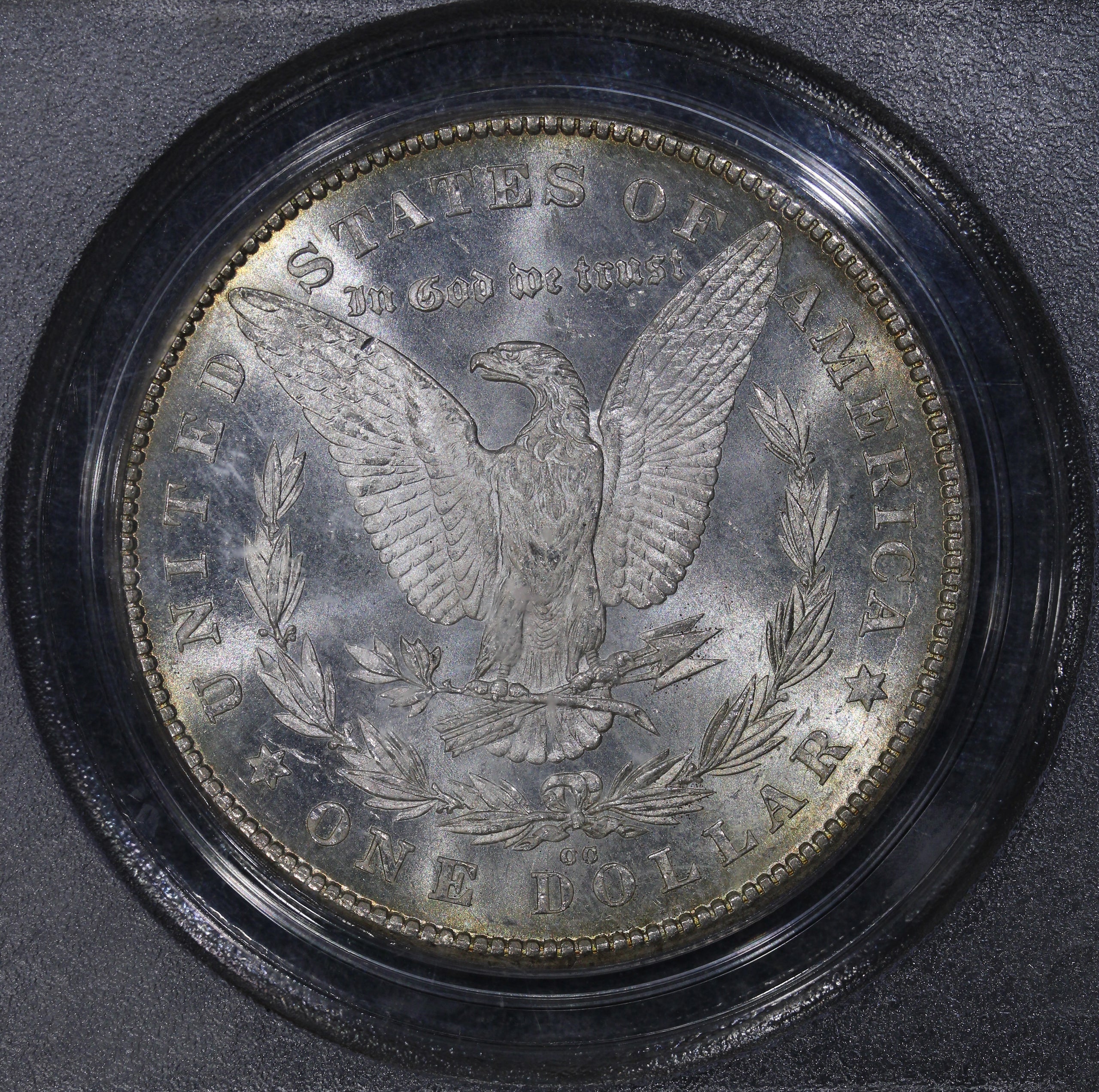 1878-CC (MS63 CAC) $1 Morgan Silver Dollar Old Green Holder PCGS OGH