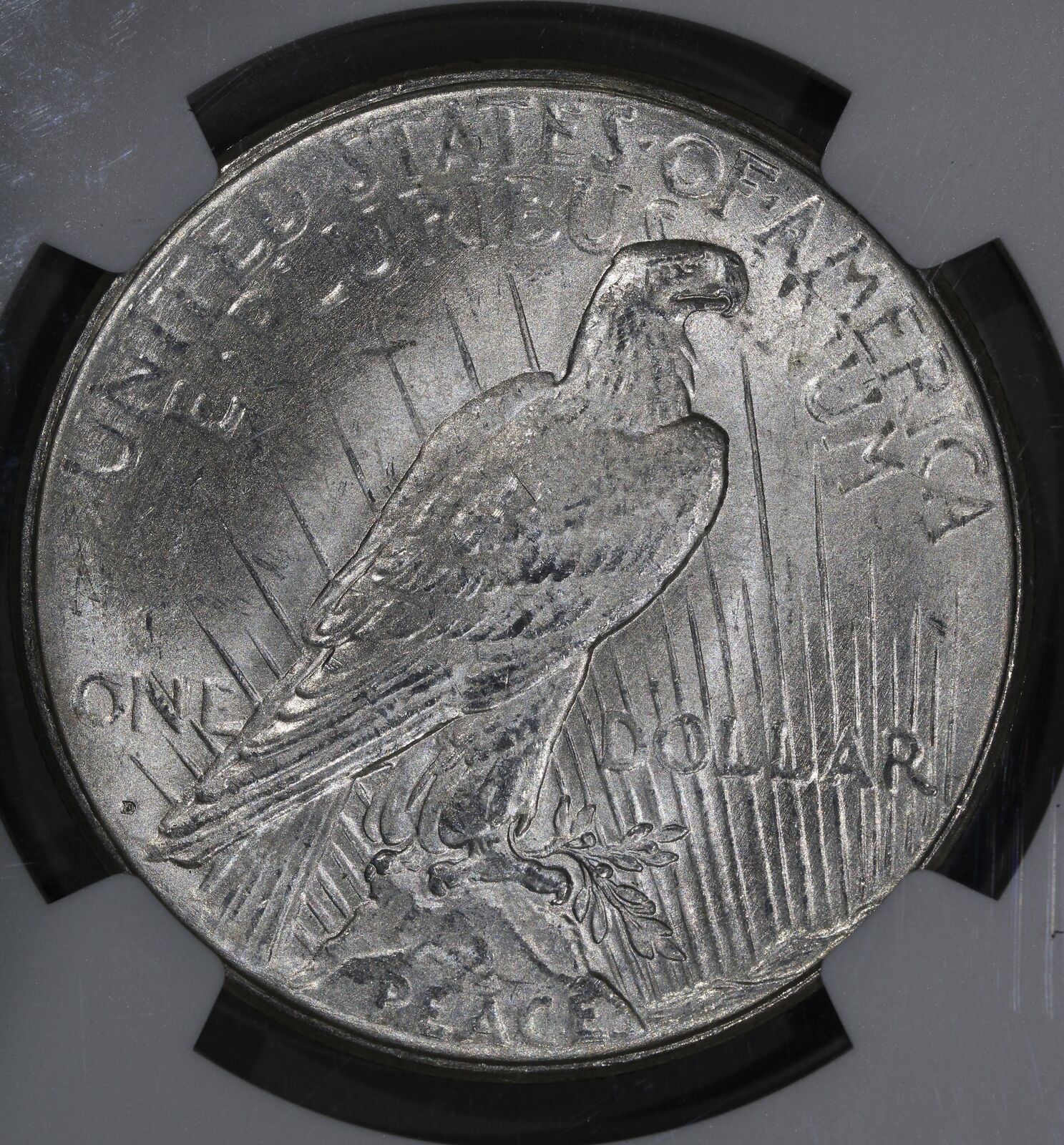 1923-D (MS62) Peace Silver Dollar $1 NGC Graded Coin