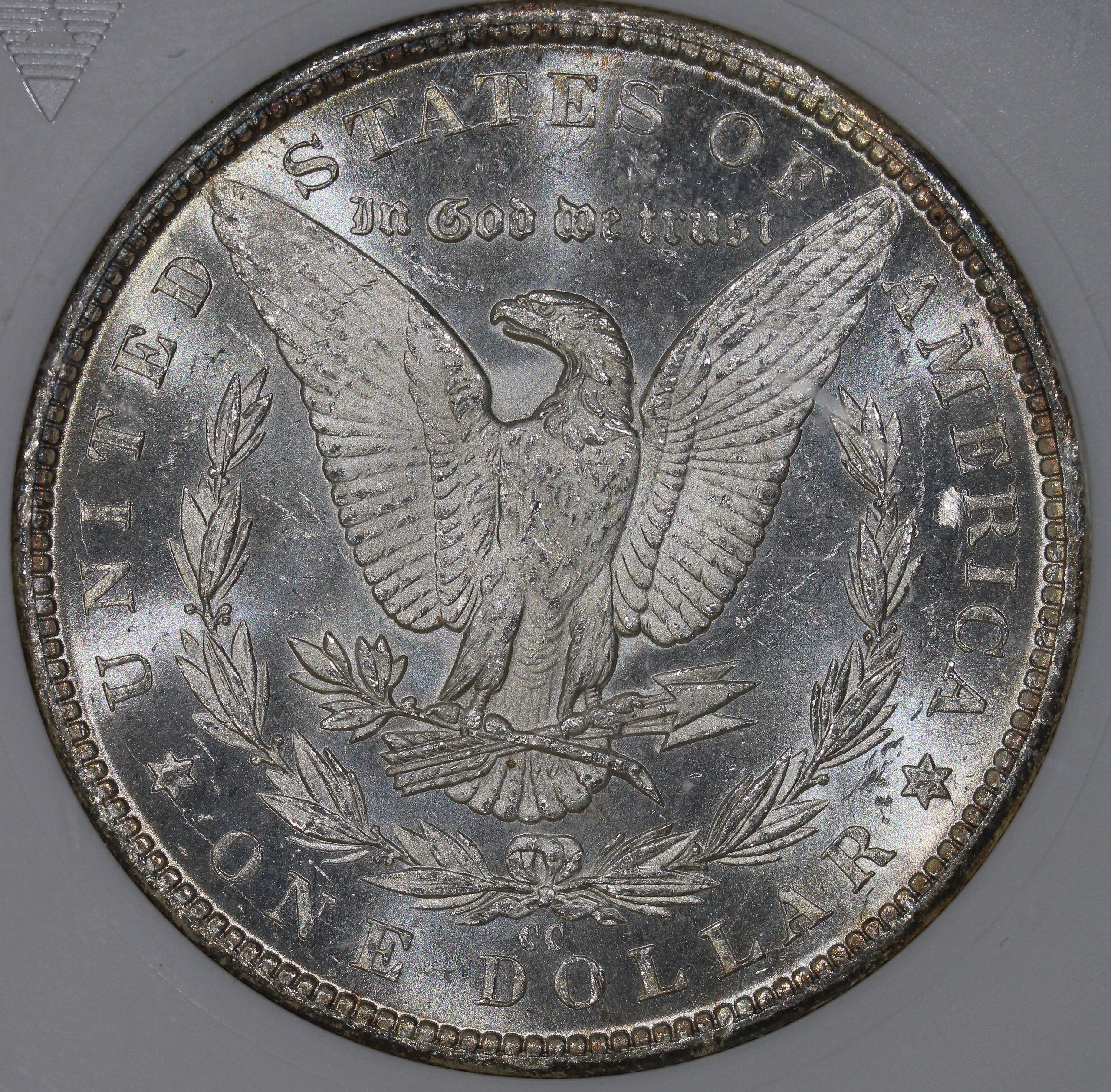 1884-CC (MS64) $1 Morgan Silver Dollar ANACS Soapbox Holder