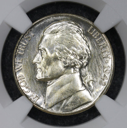 1942-S (MS65★ PL) Jefferson Nickel 5c STAR Grade Prooflike NGC