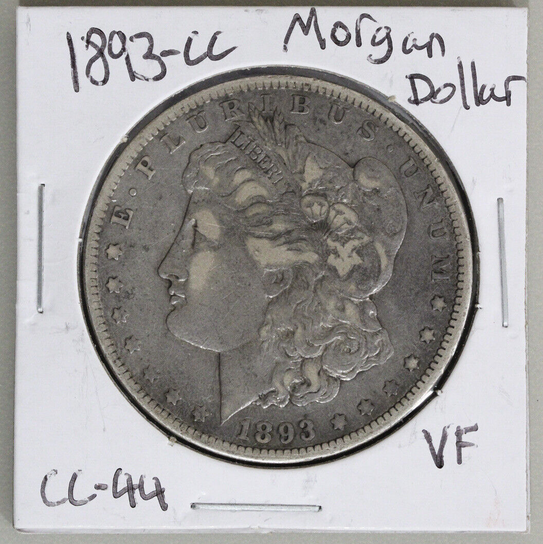 1893-CC (VF) Morgan Silver Dollar - 1893 CC $1 Very Fine