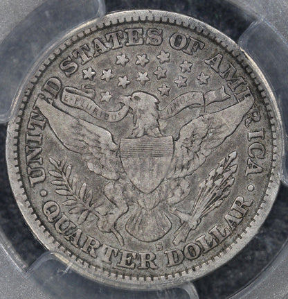 1896-S (F15) Barber Quarter 25c PCGS