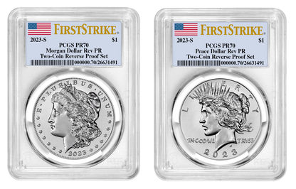 2023 (P, S) Six Coin Set $1 Morgan & Peace Silver Dollar FS PCGS