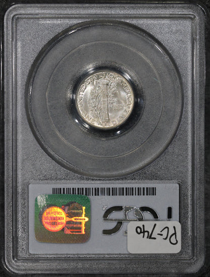 1927-D (MS65 GOLD CAC) Mercury Dime PCGS - GOLD STICKER