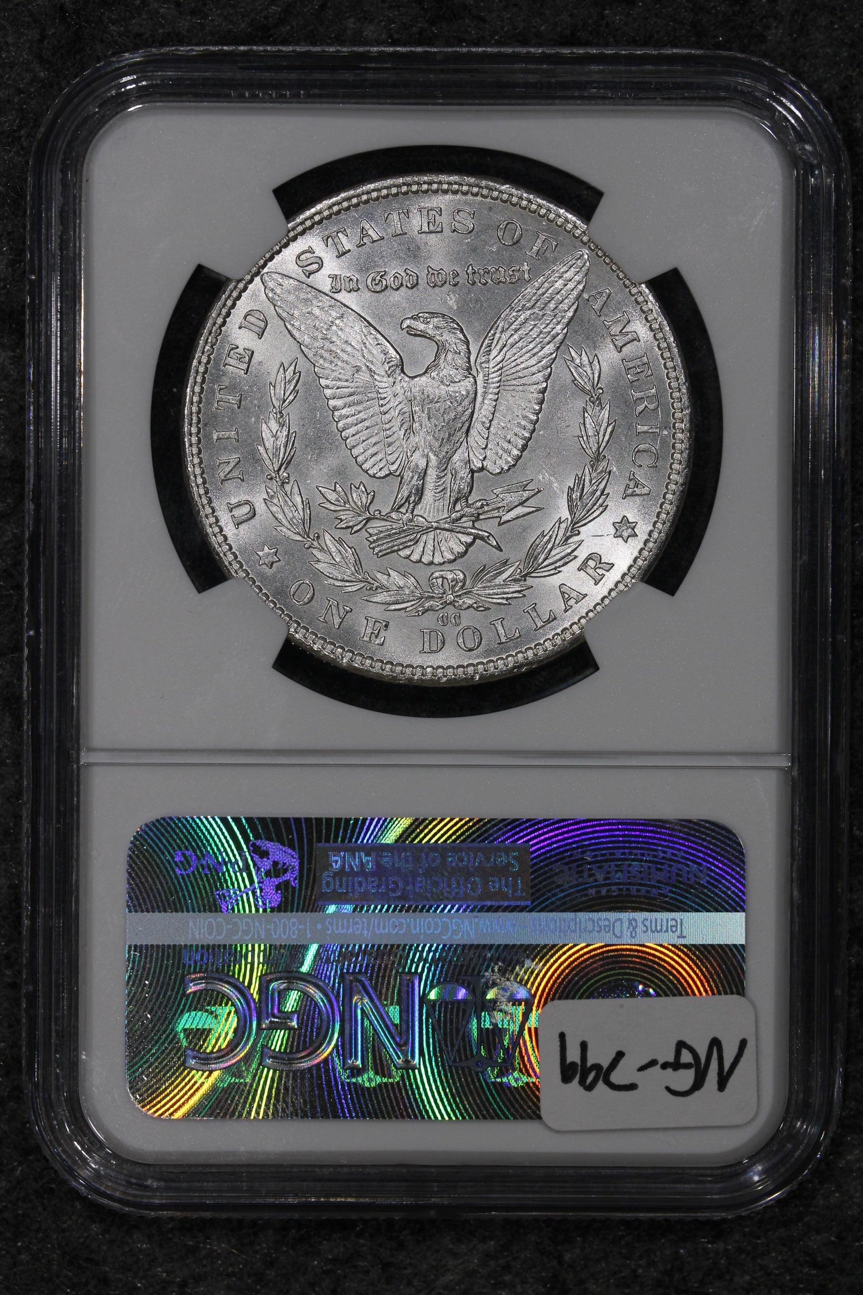 1890-CC (MS63) $1 Morgan Silver Dollar NGC