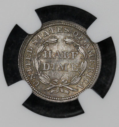 1858 (MS66) Seated Liberty Half Dime H10C NGC