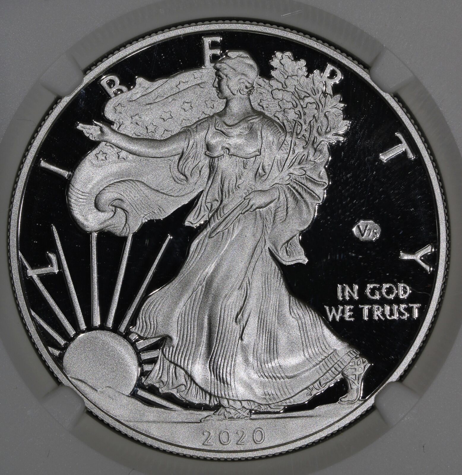 2020-W (PF70 Ultra Cameo) v75 WWII Privy Mark American Silver Eagle