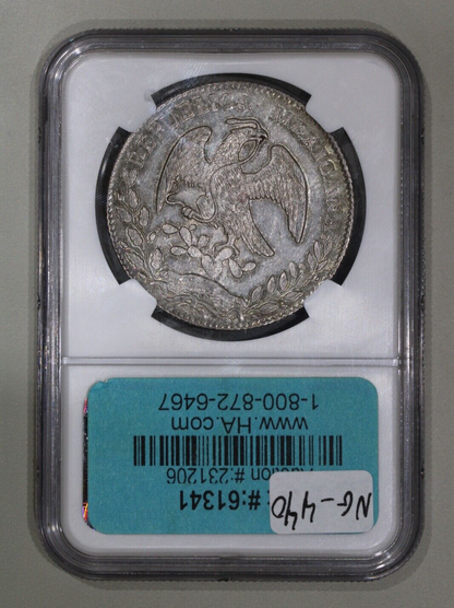 1857-Mo Mexico City Cap & Rays 8 Reales NGC MS62 Toned Silver Coin