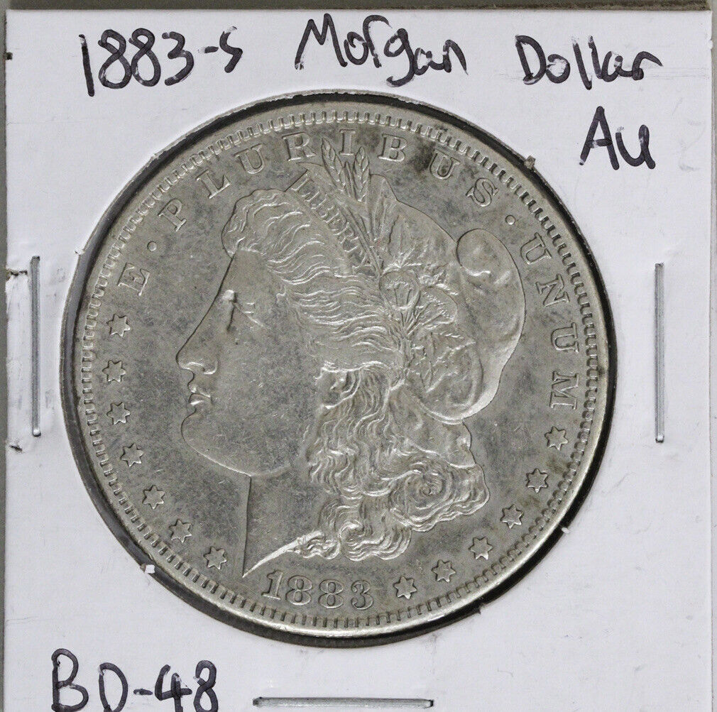 1883-S (AU) Morgan Silver Dollar - 1883 S $1 Almost Uncirculated