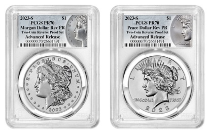 2023 (P, S) Six Coin Set $1 Morgan & Peace Advanced Release PCGS