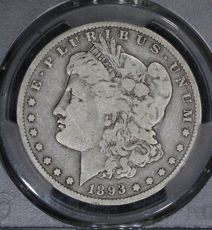 1893-S (VG8 CAC) $1 Morgan Silver Dollar PCGS