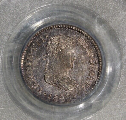 1820-NG M Guatemala Half 1/2 Reale PCGS MS63