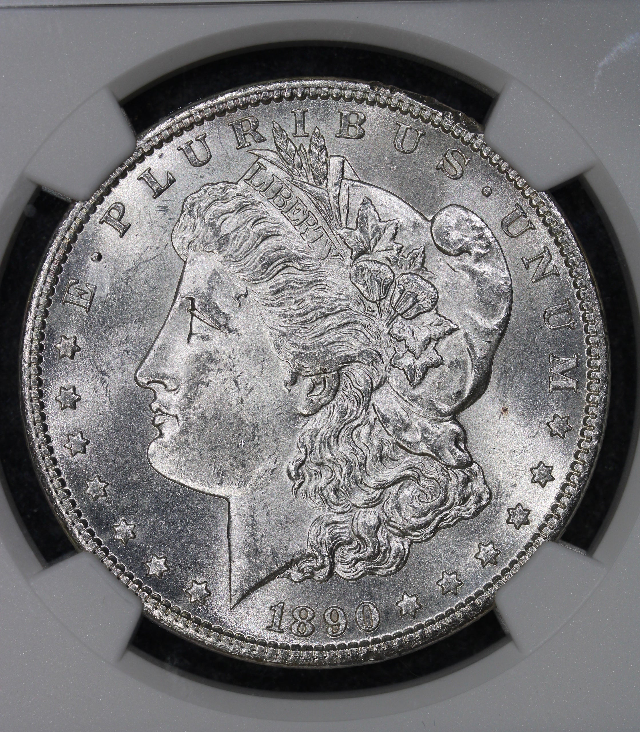 1890-CC (MS63) $1 Morgan Silver Dollar NGC