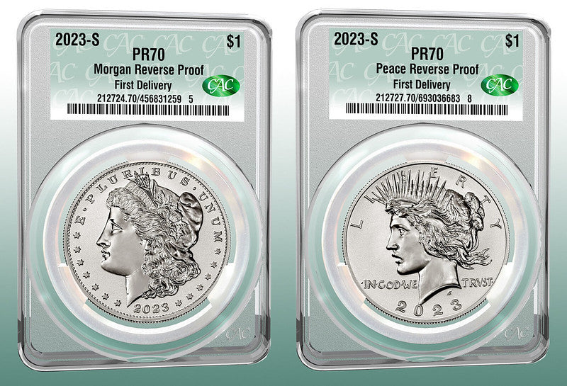 2023 (P, S) Six Coin Set $1 Morgan & Peace CAC First Delivery