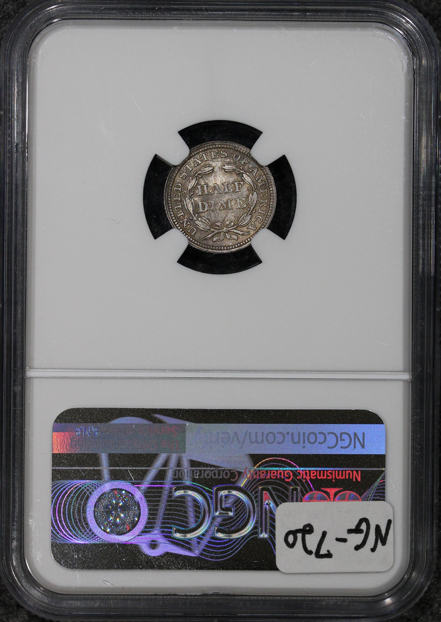 1858 (MS66) Seated Liberty Half Dime H10C NGC