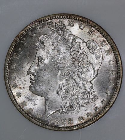 1899-O (MS64) Morgan Silver Dollar NGC Old Fatty Holder - Toned $1