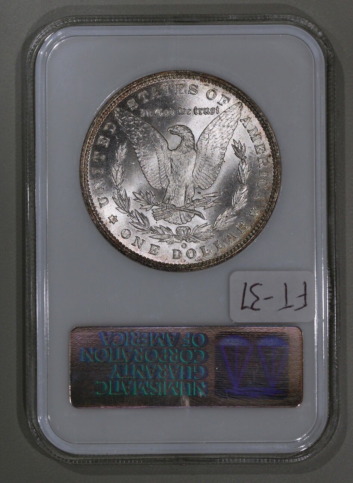 1885-O (MS64) Morgan Silver Dollar NGC Old Fatty Holder - Toned $1