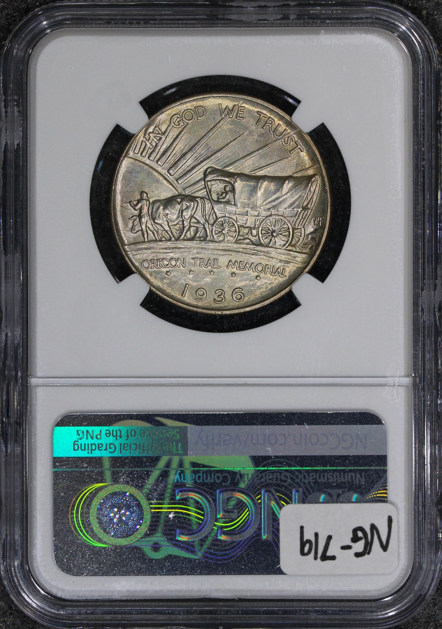 1936 (MS67) Oregon Trail Commemorative Half Dollar 50c NGC