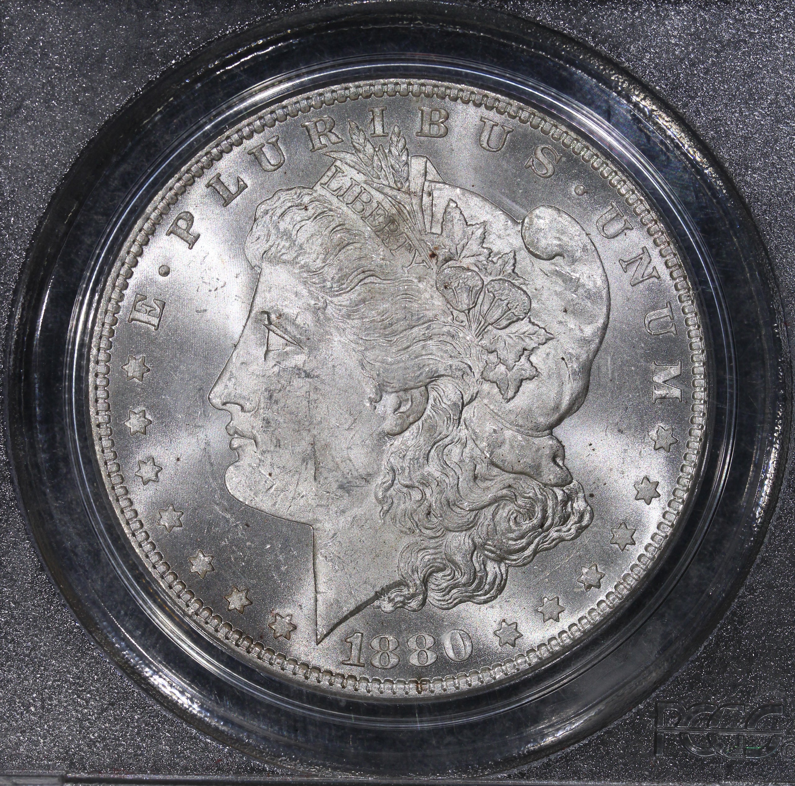 1880-O (MS63 CAC) $1 Morgan Silver Dollar Old Green Holder PCGS OGH