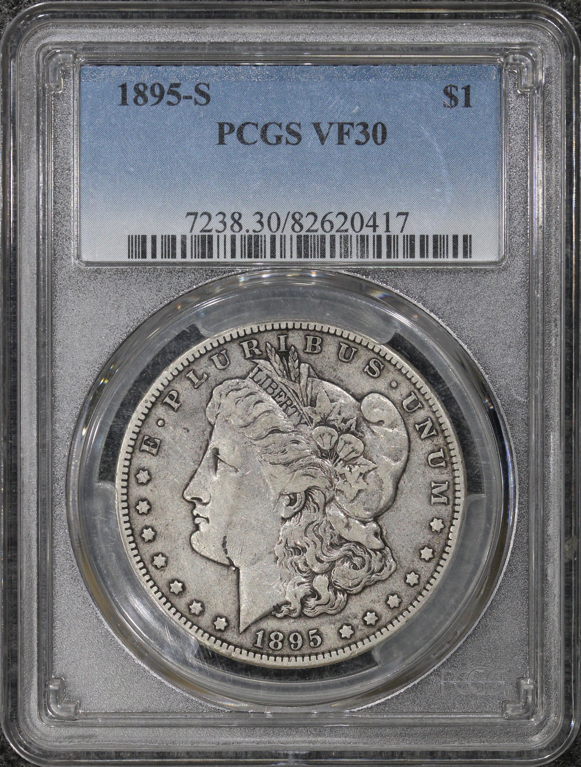 1895-S (VF30) $1 Morgan Silver Dollar PCGS