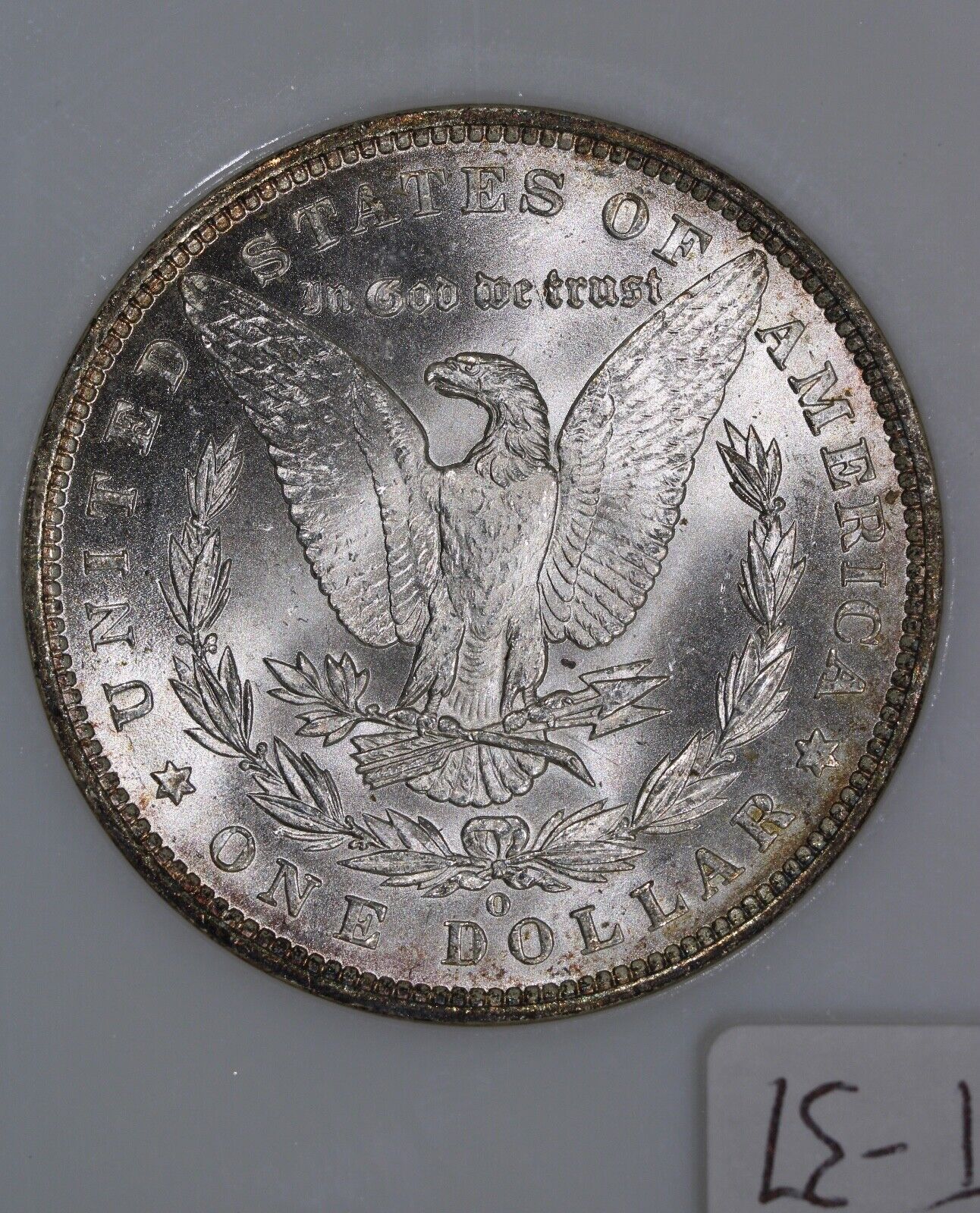 1885-O (MS64) Morgan Silver Dollar NGC Old Fatty Holder - Toned $1