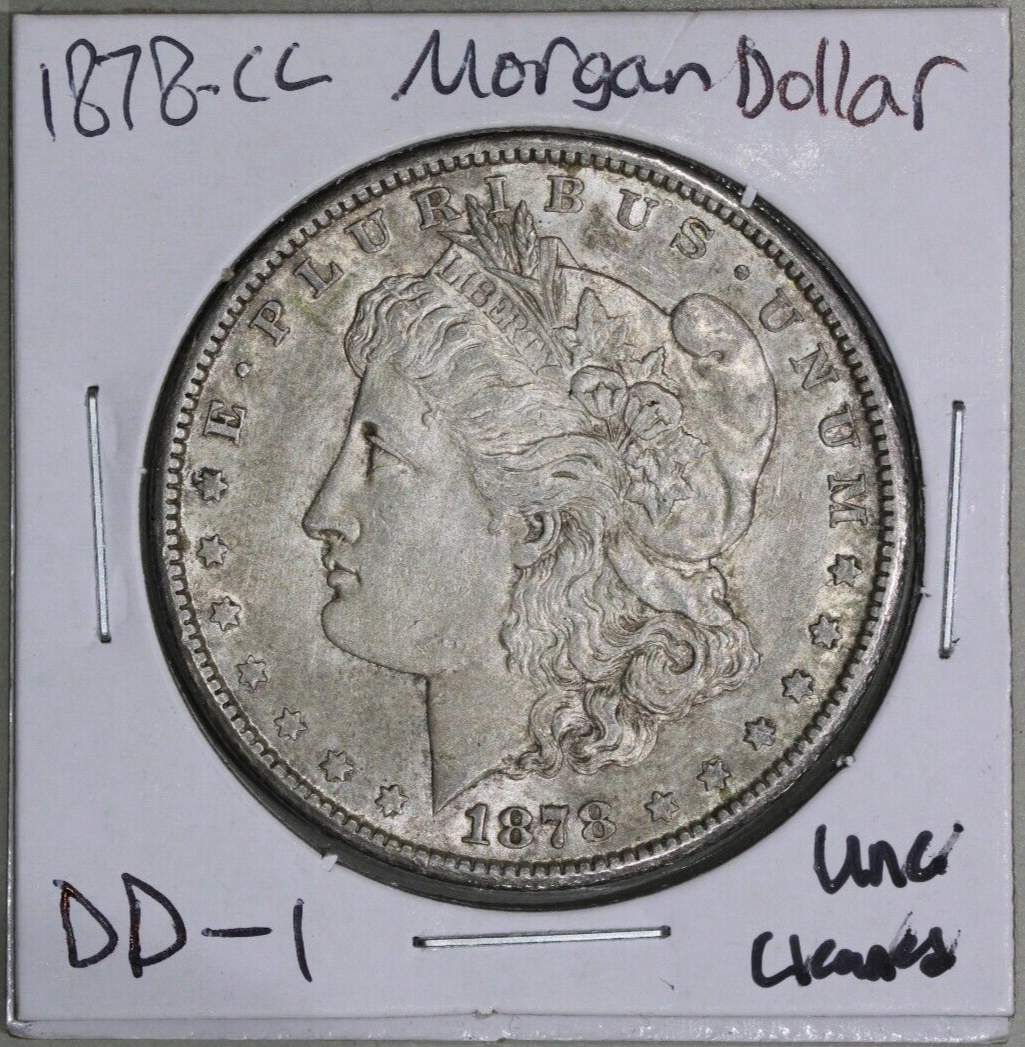 1878-CC (UNC) Morgan Silver Dollar $1 - 1878 CC Uncirculated