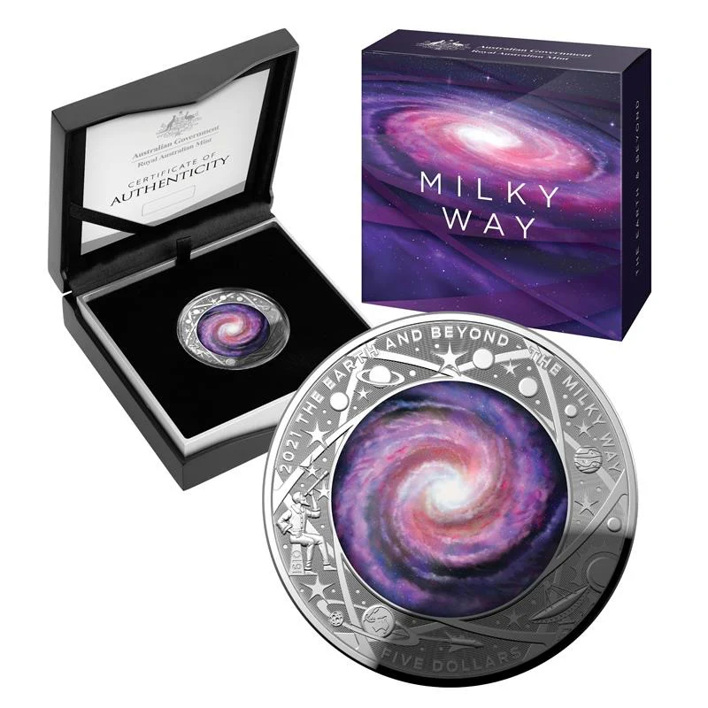 2021 The Earth & Beyond Series – The Milky Way $5 Silver Domed Coin - Australia