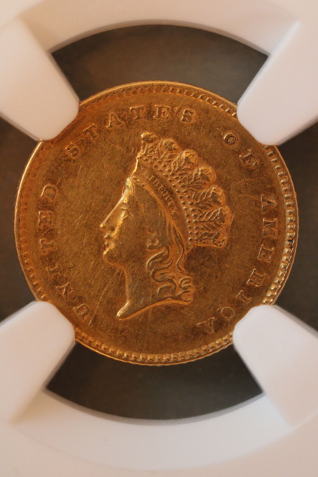 1854 (AU55) Type 2 - Gold Dollar $1 NGC Graded Coin